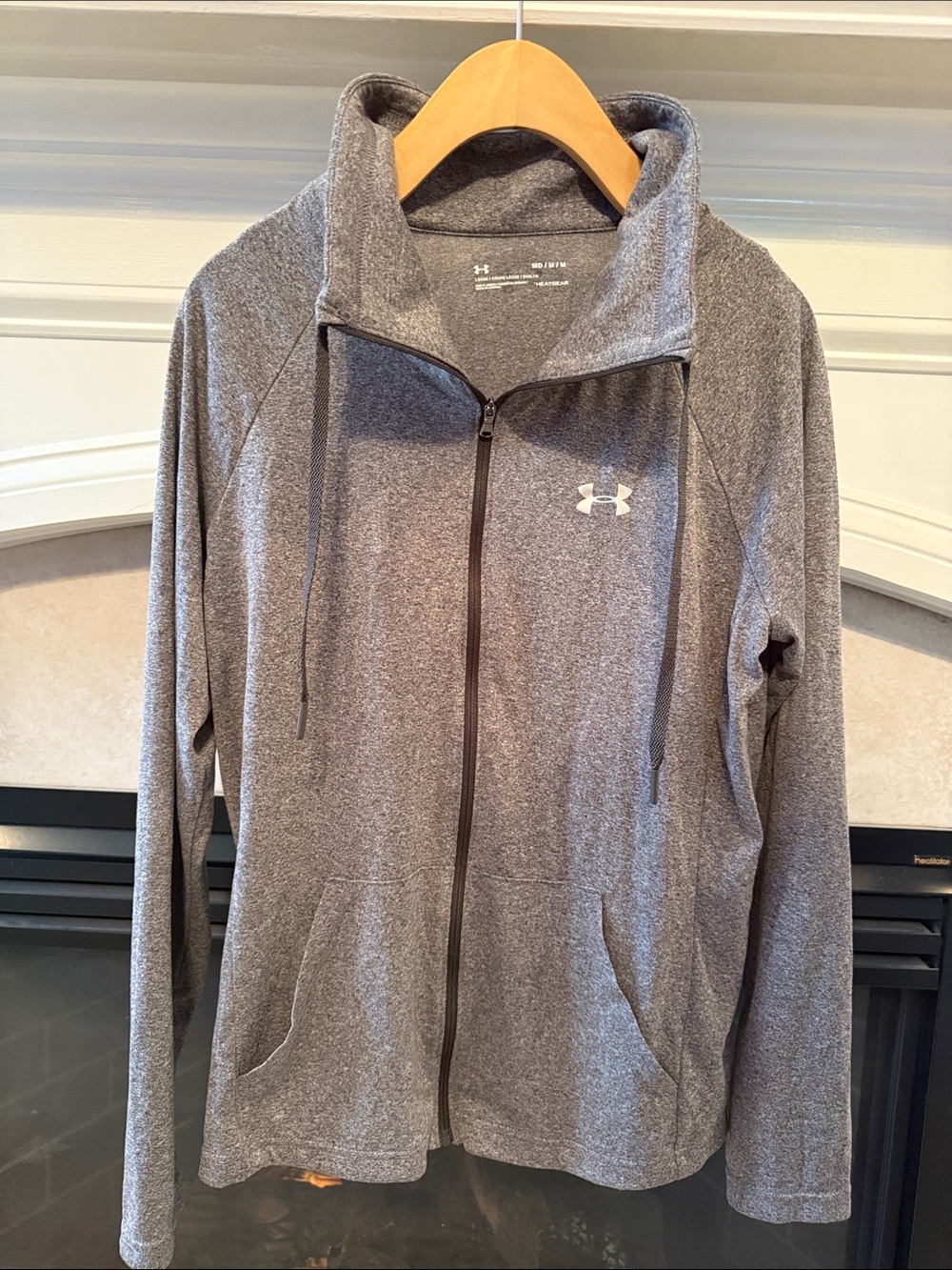NWOT Under Armour Women's Heather Gray Full-Zip Utility Jacket